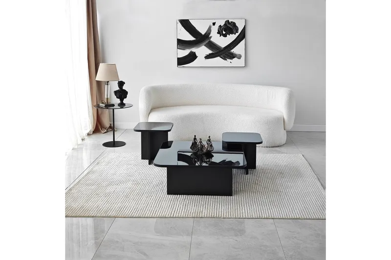 Moosonee Sofabord 80 cm - Svart - Møbler - Bord - Sofabord