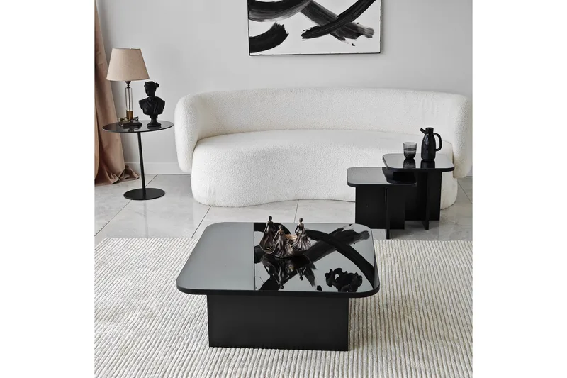 Moosonee Sofabord 80 cm - Svart - Møbler - Bord - Sofabord