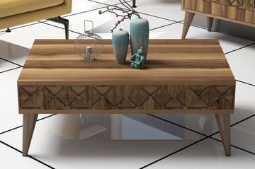 Muennink Sofabord 90 cm med Oppbevaringshylle