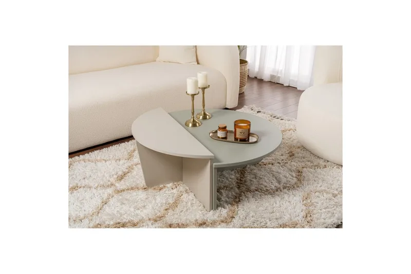 Sofabord Mukund Askegrønn Sandstein - Askegrønn Sandstein - Møbler - Bord - Sofabord