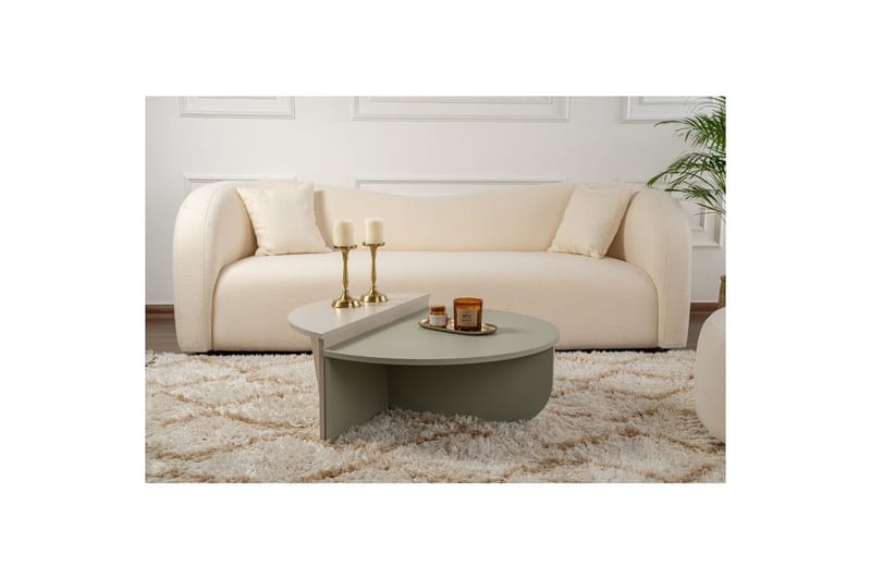 Sofabord Mukund Askegrønn Sandstein - Askegrønn Sandstein - Møbler - Bord - Sofabord