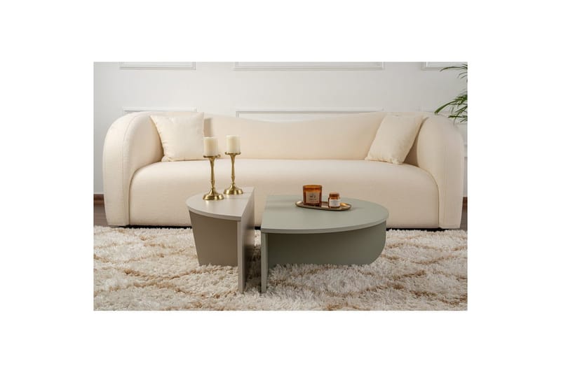 Sofabord Mukund Askegrønn Sandstein - Askegrønn Sandstein - Møbler - Bord - Sofabord