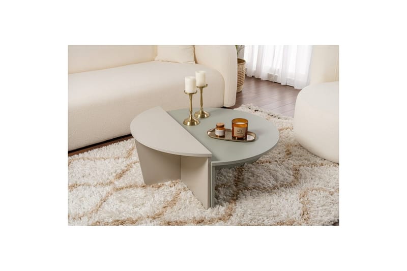 Sofabord Mukund Askegrønn Sandstein - Askegrønn Sandstein - Møbler - Bord - Sofabord