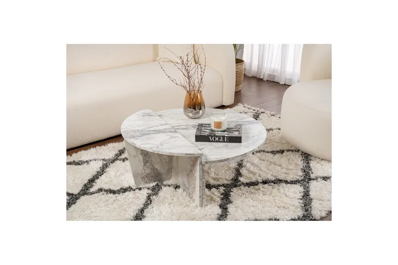 Sofabord Mukund Freesia-marmor - Freesia-marmor - Møbler - Bord - Sofabord
