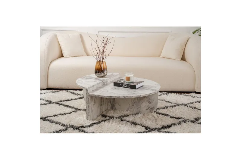 Sofabord Mukund Freesia-marmor - Freesia-marmor - Møbler - Bord - Sofabord