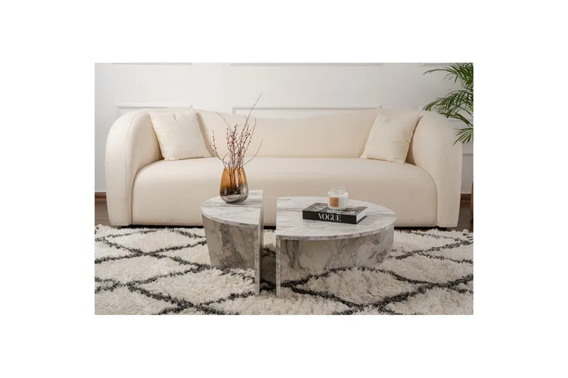 Sofabord Mukund Freesia-marmor - Freesia-marmor - Møbler - Bord - Sofabord
