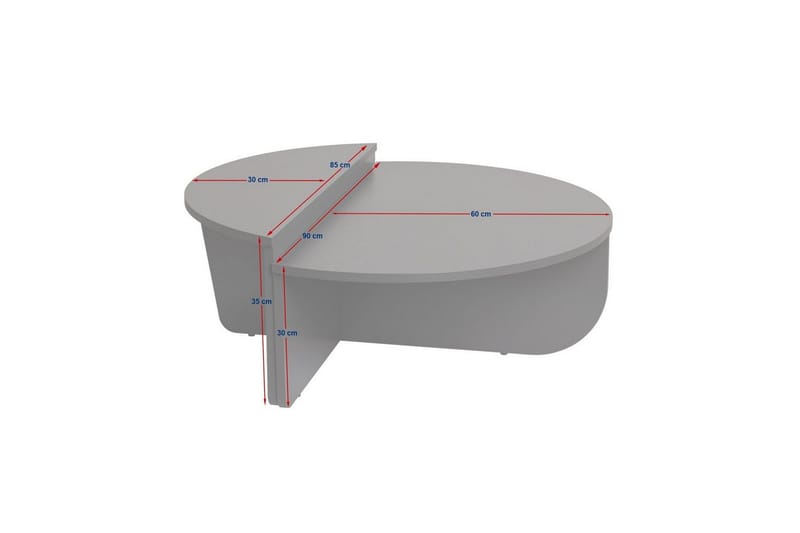 Sofabord Mukund Grå - Grå - Møbler - Bord - Sofabord