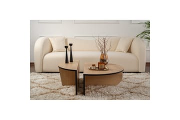 Sofabord Mukund Honey Oak Black - Honey Oak Black - Møbler - Bord - Sofabord