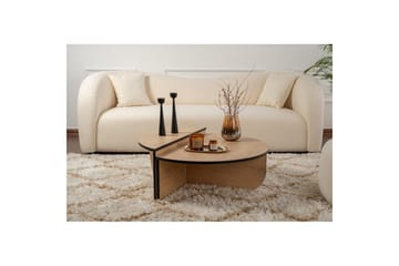 Sofabord Mukund Honey Oak Black - Honey Oak Black - Møbler - Bord - Sofabord