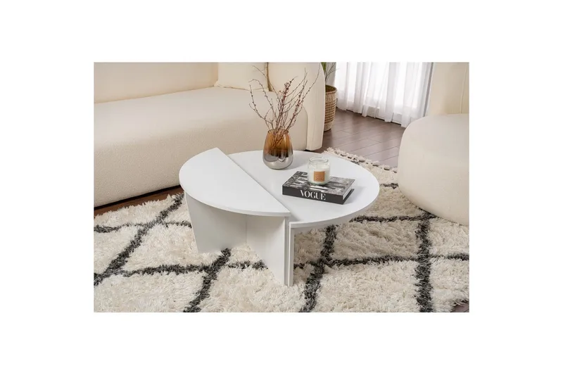 Sofabord Mukund Hvit - Hvit - Møbler - Bord - Sofabord