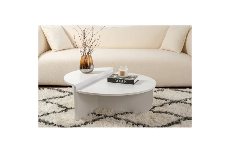 Sofabord Mukund Hvit - Hvit - Møbler - Bord - Sofabord