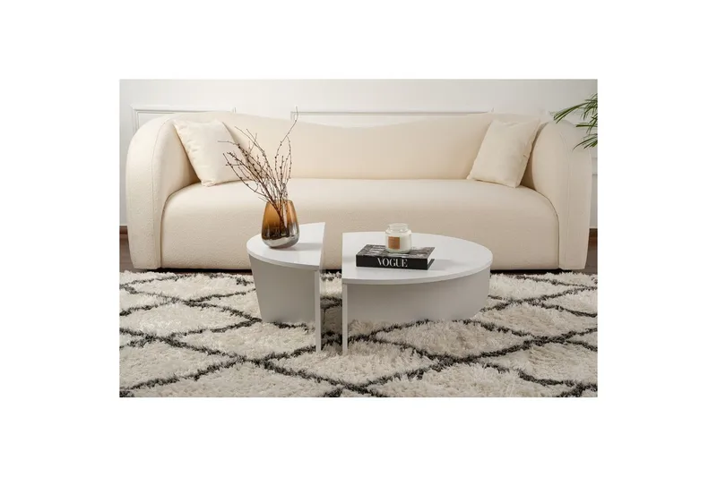 Sofabord Mukund Hvit - Hvit - Møbler - Bord - Sofabord