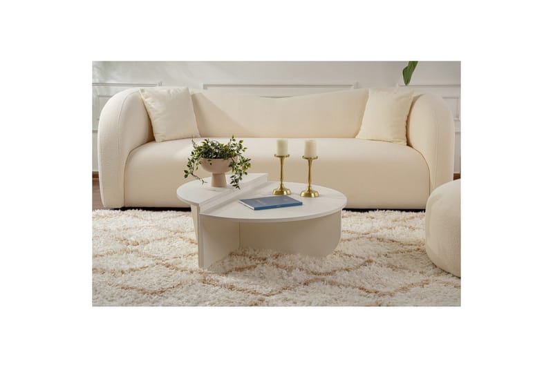 Sofabord Mukund Tre Hvit - Tre Hvit - Møbler - Bord - Sofabord