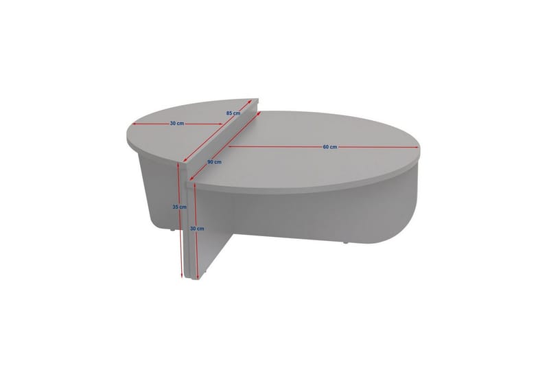 Sofabord Mukund Tre Hvit - Tre Hvit - Møbler - Bord - Sofabord