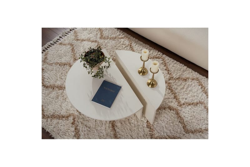 Sofabord Mukund Tre Hvit - Tre Hvit - Møbler - Bord - Sofabord