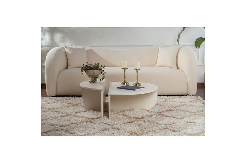 Sofabord Mukund Tre Hvit - Tre Hvit - Møbler - Bord - Sofabord