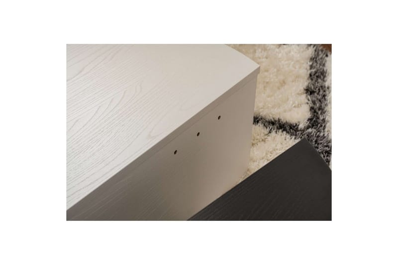 Sofabord Mukund Tre Hvit Tre Svart - Tre Hvit Tre Svart - Møbler - Bord - Sofabord