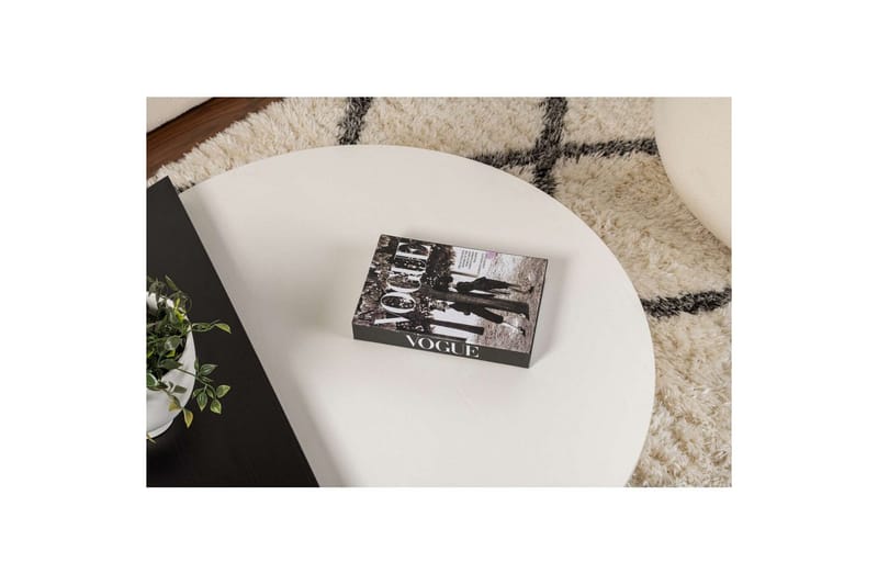 Sofabord Mukund Tre Hvit Tre Svart - Tre Hvit Tre Svart - Møbler - Bord - Sofabord