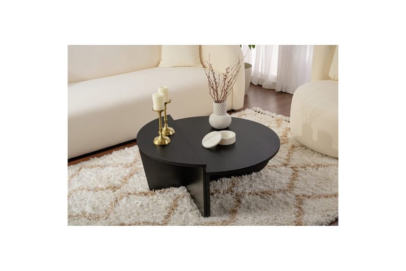 Sofabord Mukund Tre Svart - Tre Svart - Møbler - Bord - Sofabord