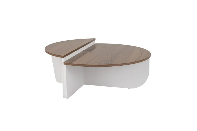 Sofabord Mukund Valnøtt Hvit, Valnøtt Hvit