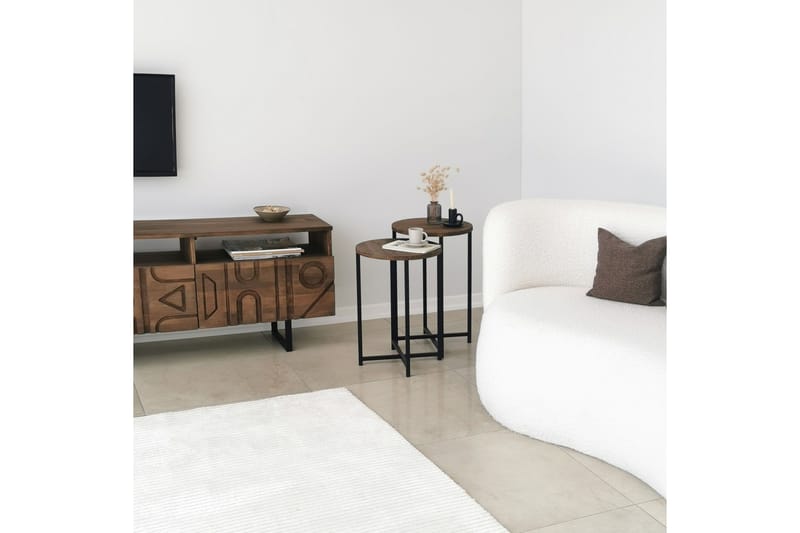 Mumondo Sofabord 35x35x35 cm Rundt - Brun - Møbler - Bord - Sofabord
