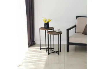 Mumondo Sofabord 35x35x35 cm Rundt - Brun - Møbler - Bord - Sofabord