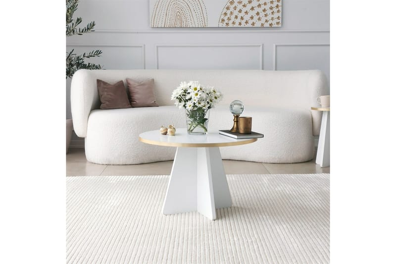 Munne Sofabord 60 cm - Hvit - Møbler - Bord - Sofabord