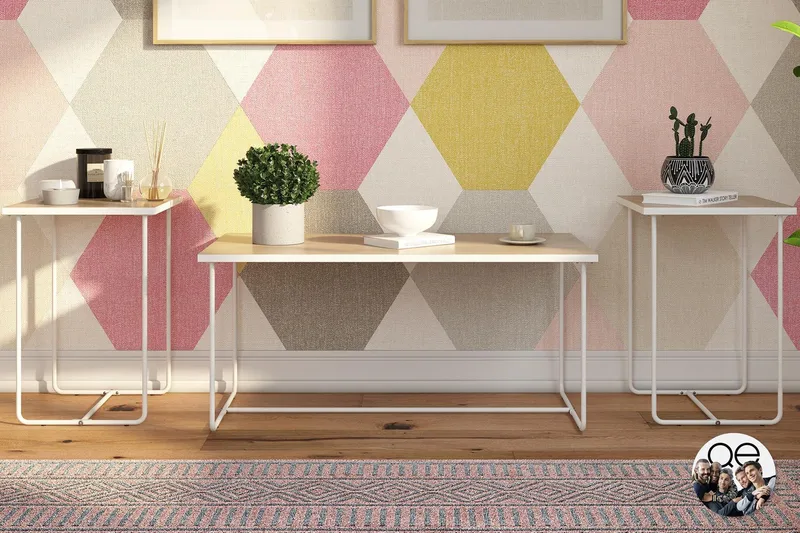 Nadzeya Sofabord Set - Natur - Møbler - Bord - Sofabord