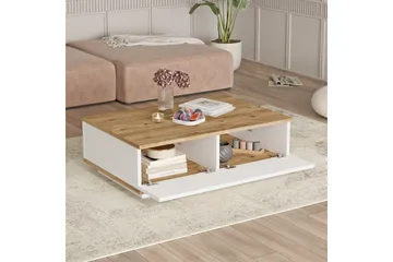 Najar Sofabord 90 cm - Brun/Hvit - Møbler - Bord - Sofabord