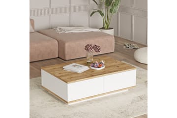 Najar Sofabord 90 cm - Brun/Hvit - Møbler - Bord - Sofabord