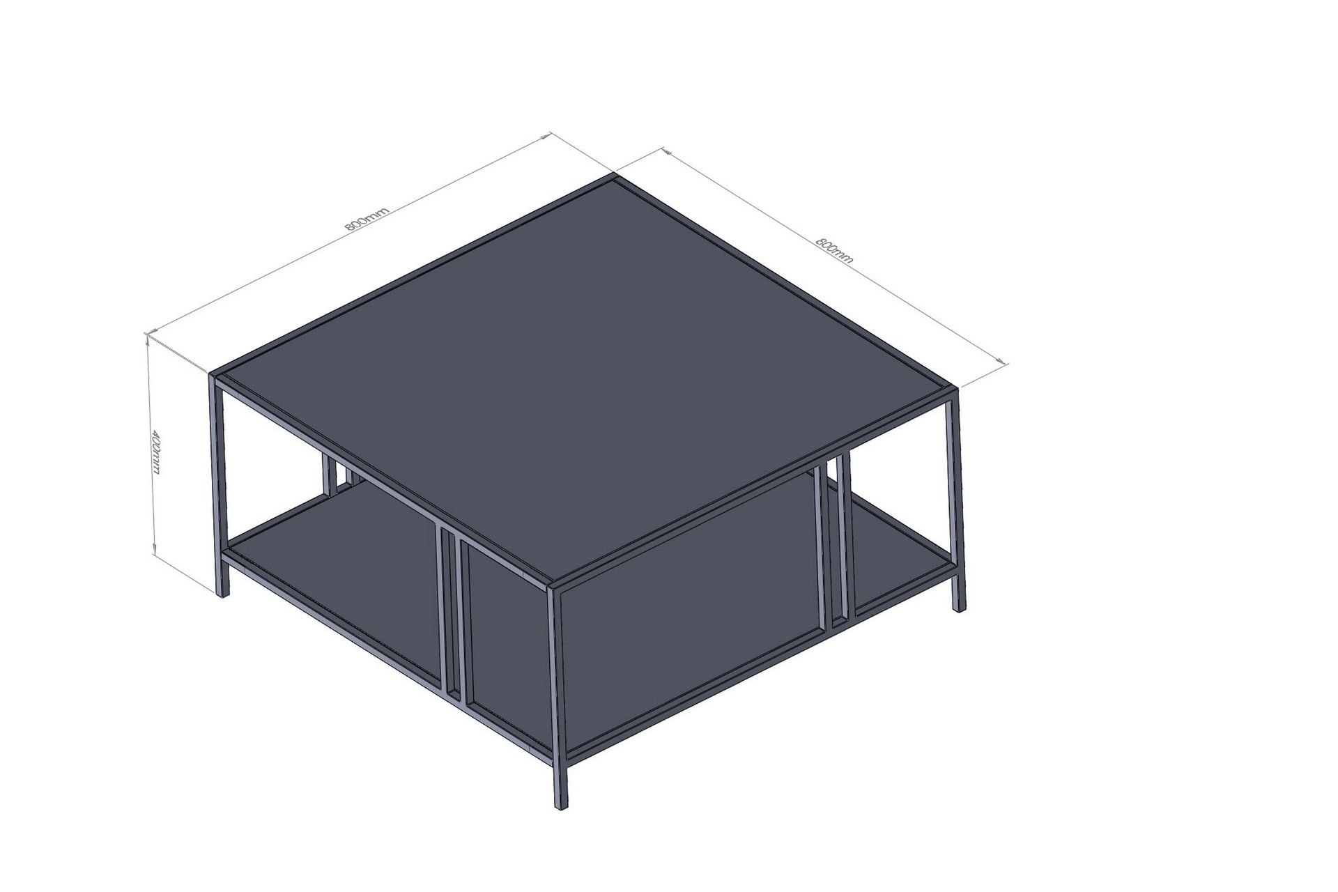 Nar Sofabord 80 cm - Svart - Møbler - Bord - Sofabord