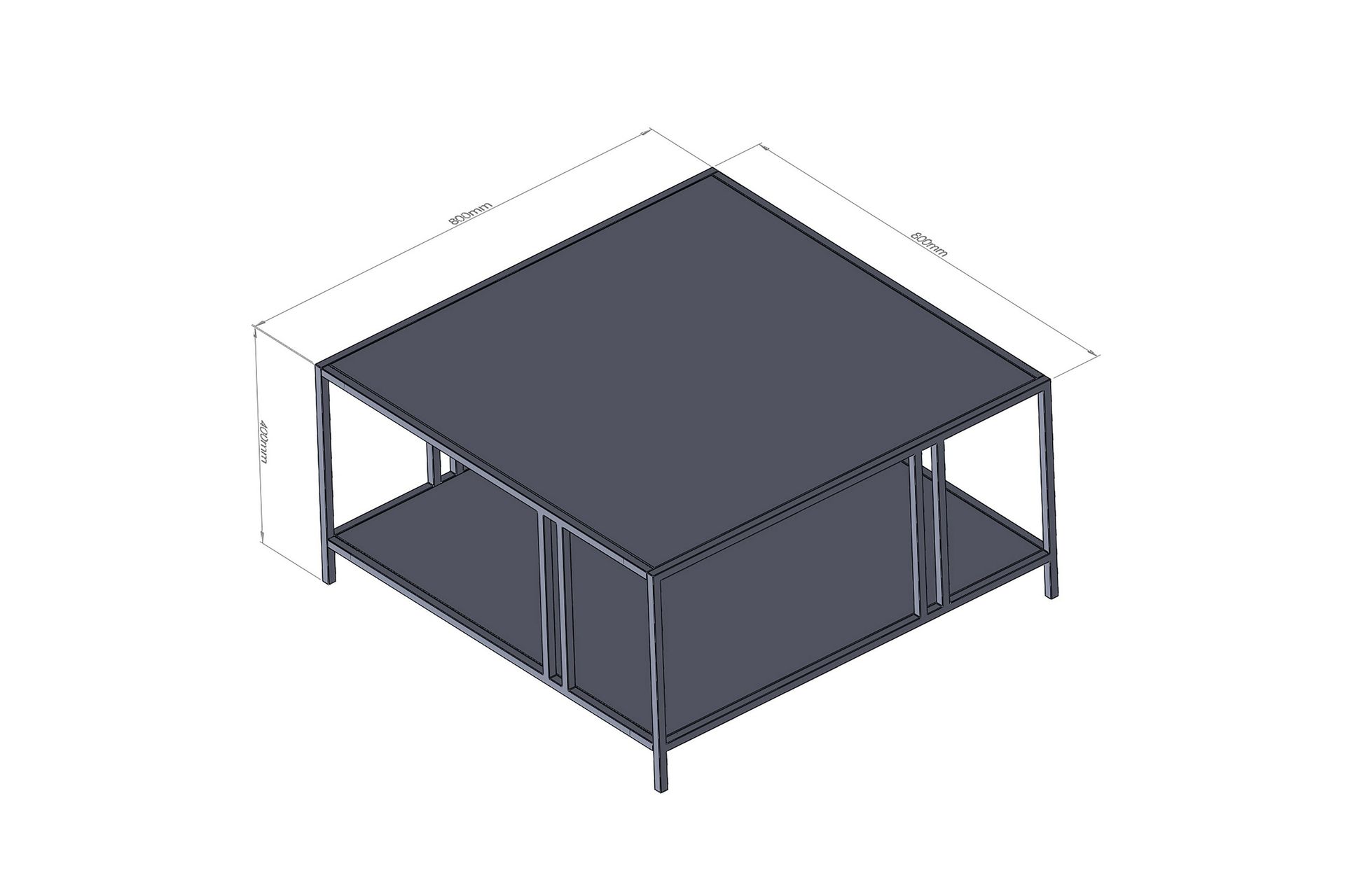 Nar Sofabord 80 cm - Svart - Møbler - Bord - Sofabord