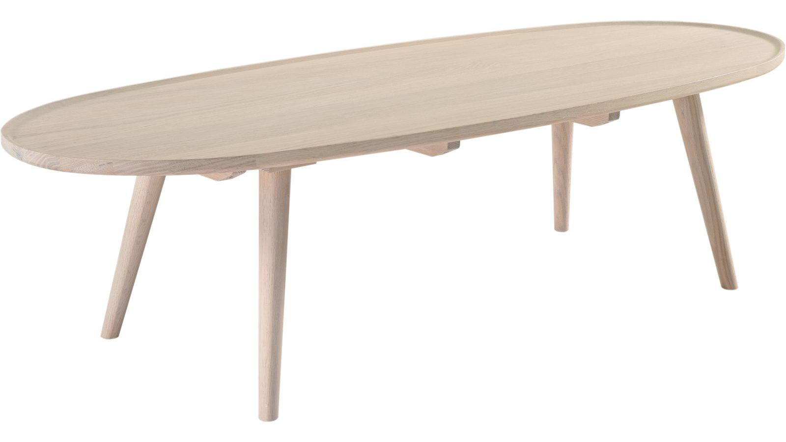 Sofabord NFG Belfort 160x60 cm vitoljat - Hvitoljet