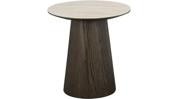 Sofabord NFG Ullern Ø48 Dia 48 cm - Travertinlook - Møbler - Bord - Sofabord