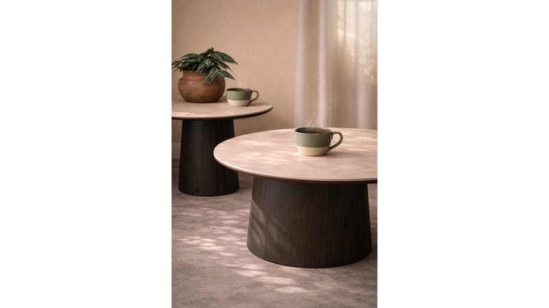 Sofabord NFG Ullern Ø90 Dia 90 cm - Brun - Møbler - Bord - Sofabord