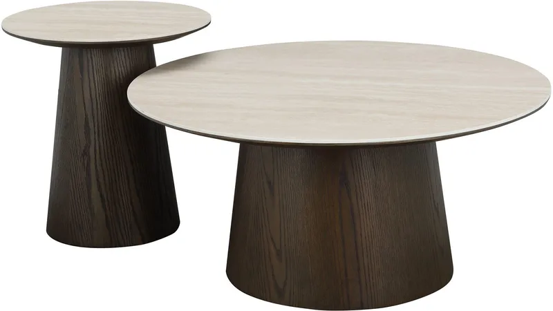 Sofabord NFG Ullern Ø90 Dia 90 cm - Brun - Møbler - Bord - Sofabord