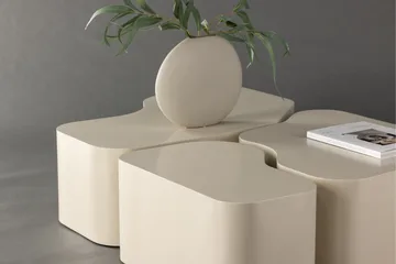Nordland 92x74 cm Rektangulært Sofabord i Tre - Beige - Møbler - Bord - Sofabord