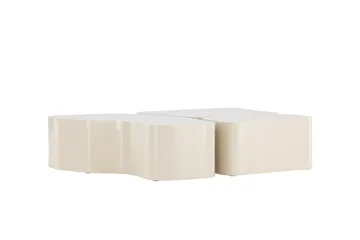 Nordland 92x74 cm Rektangulært Sofabord i Tre - Beige - Møbler - Bord - Sofabord