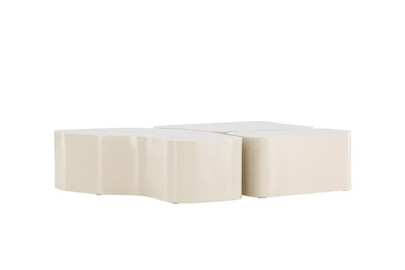 Nordland 92x74 cm Rektangulært Sofabord i Tre - Beige - Møbler - Bord - Sofabord