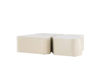 Nordland 92x74 cm Rektangulært Sofabord i Tre - Beige - Møbler - Bord - Sofabord