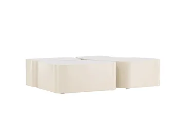 Nordland 92x74 cm Rektangulært Sofabord i Tre - Beige - Møbler - Bord - Sofabord