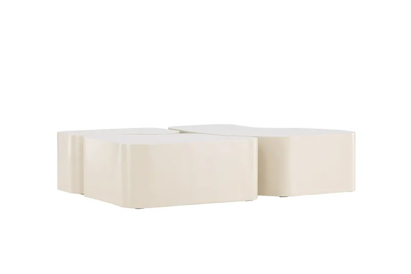 Nordland 92x74 cm Rektangulært Sofabord i Tre - Beige - Møbler - Bord - Sofabord