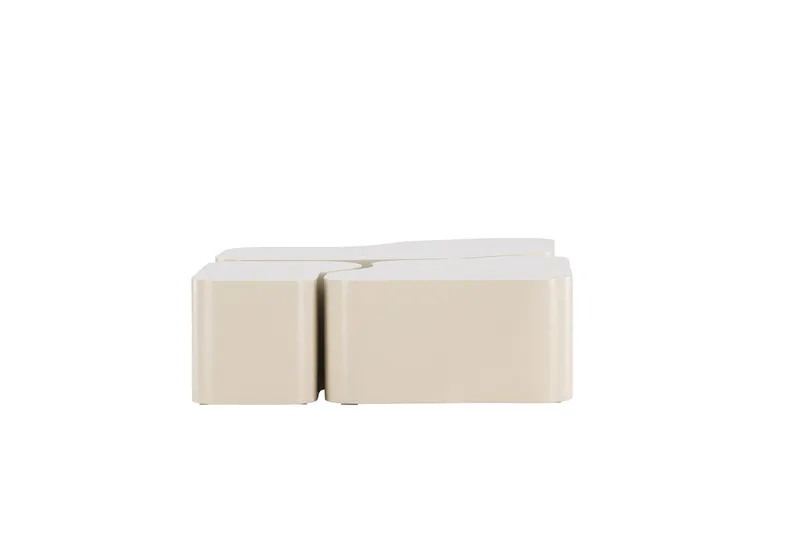 Nordland 92x74 cm Rektangulært Sofabord i Tre - Beige - Møbler - Bord - Sofabord