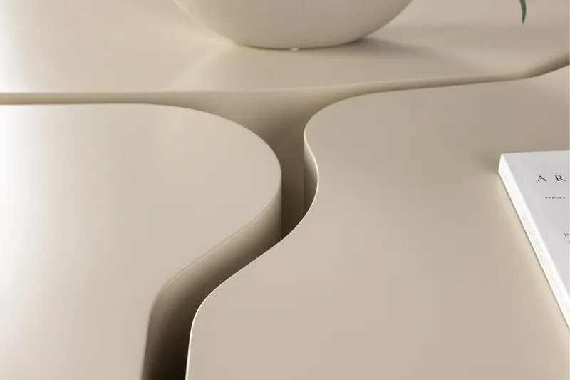 Nordland 92x74 cm Rektangulært Sofabord i Tre - Beige - Møbler - Bord - Sofabord