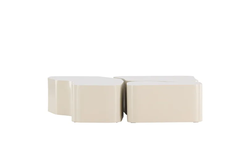 Nordland 92x74 cm Rektangulært Sofabord i Tre - Beige - Møbler - Bord - Sofabord