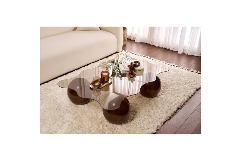 Sofabord Nordure Elinville Sofabord 120 cm Mørkebrun - Møbler - Bord - Sofabord