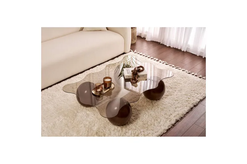 Sofabord Nordure Elinville Sofabord 120 cm Mørkebrun - Møbler - Bord - Sofabord