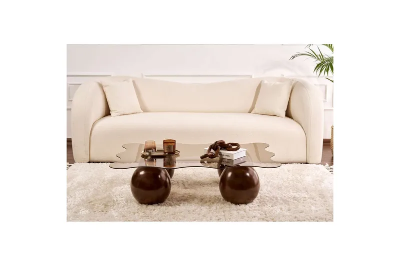 Sofabord Nordure Elinville Sofabord 120 cm Mørkebrun - Møbler - Bord - Sofabord