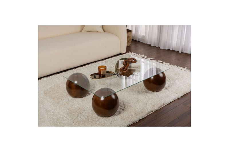 Sofabord Nordure Koushik Sofabord 110 cm Sand,Flerfarget - Møbler - Bord - Sofabord