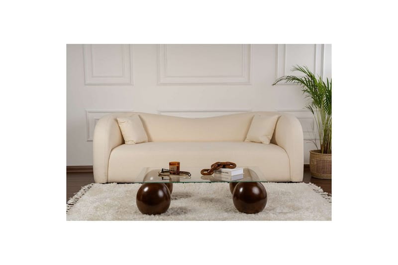 Sofabord Nordure Koushik Sofabord 110 cm Sand,Flerfarget - Møbler - Bord - Sofabord